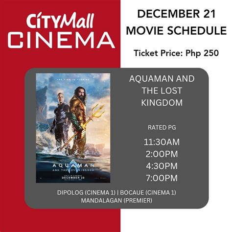 CityMall Koronadal Movie Schedule 21.